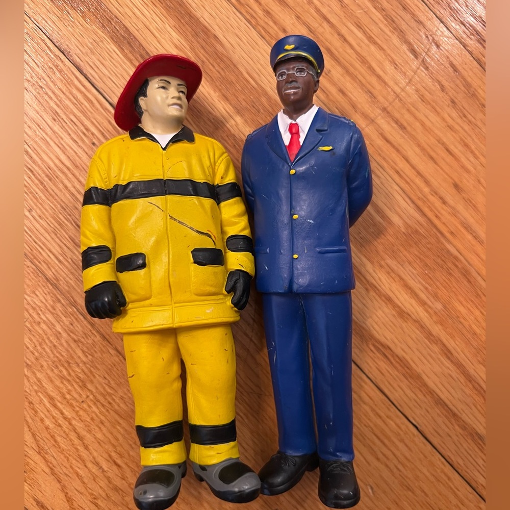 Lakeshore firefighter and pilot figurines